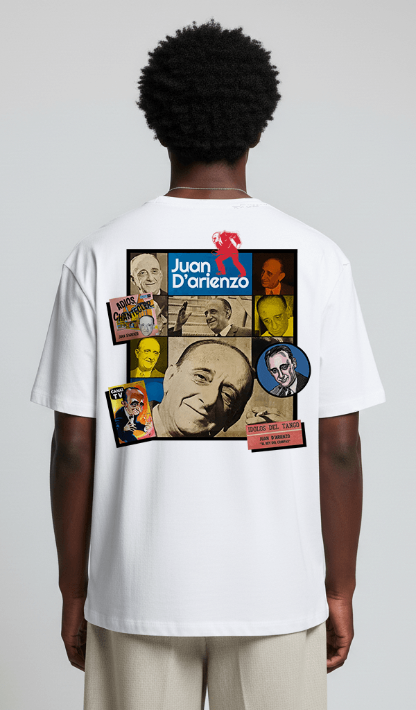 D´ARIENZO white tee MEN