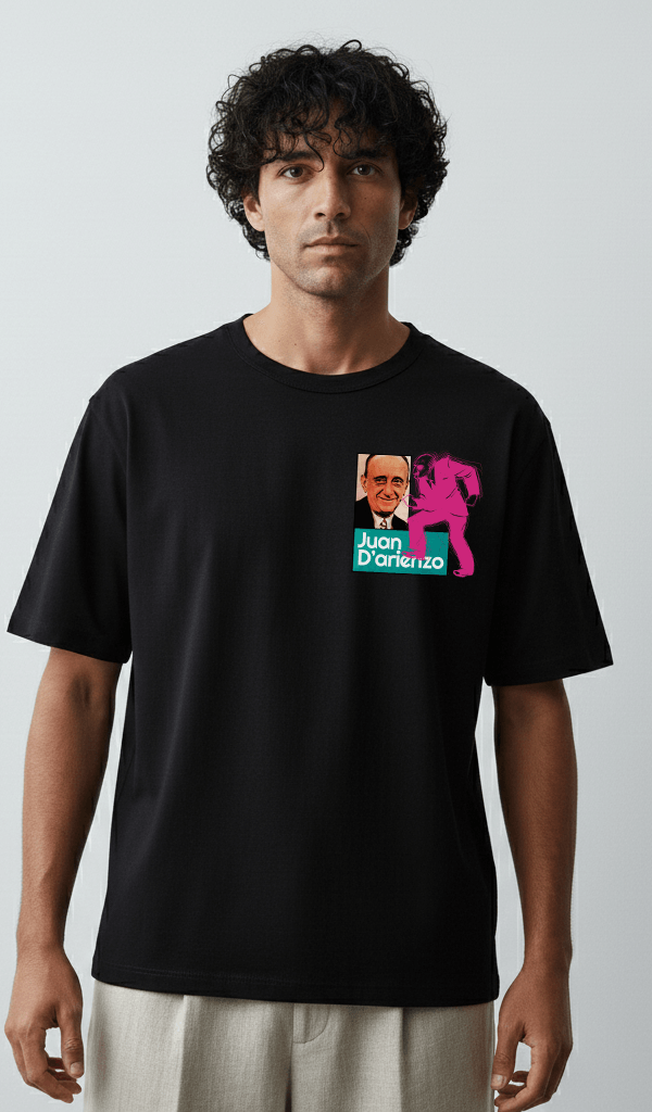 D´ARIENZO black tee MEN