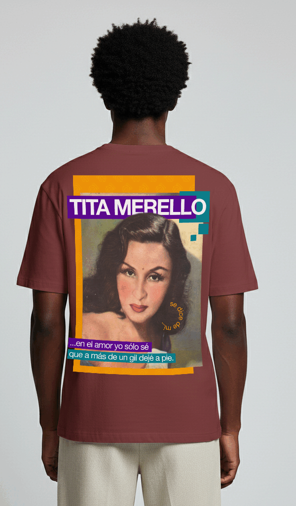 SE DICE DE MI bordeaux tee MEN