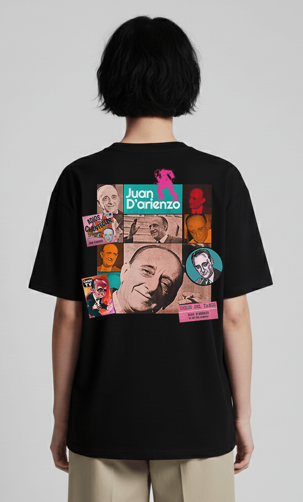 D´ARIENZO black tee WOMEN