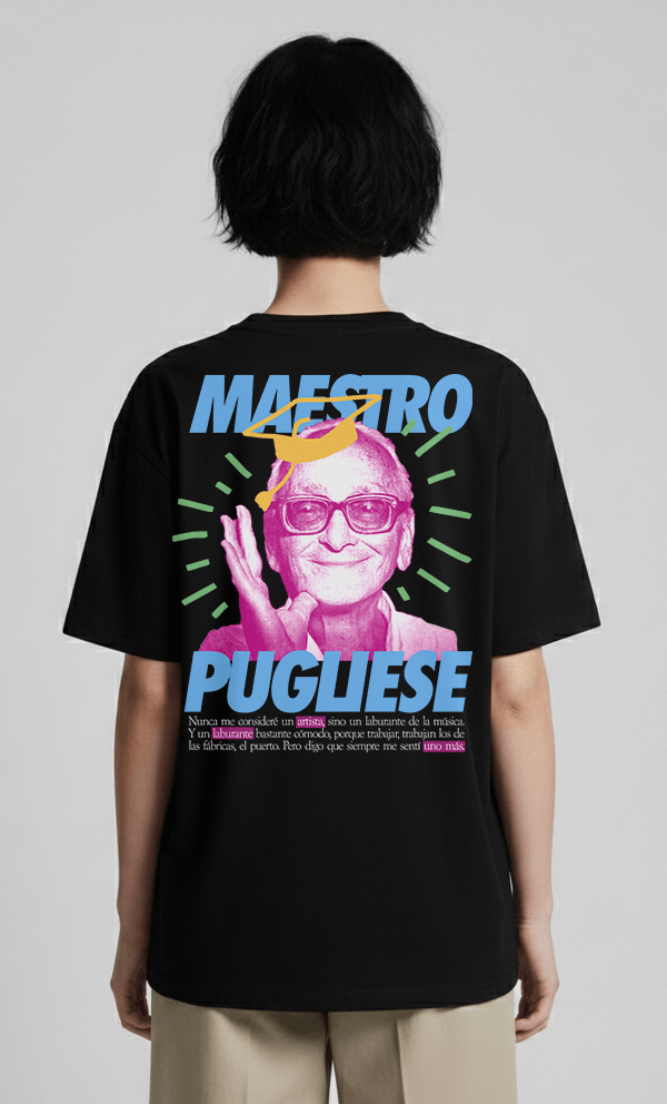 MAESTRO PUGLIESE Black tee WOMEN
