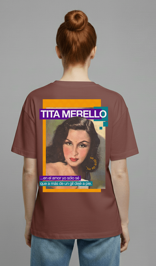 SE DICE DE MI bordeaux tee WOMEN