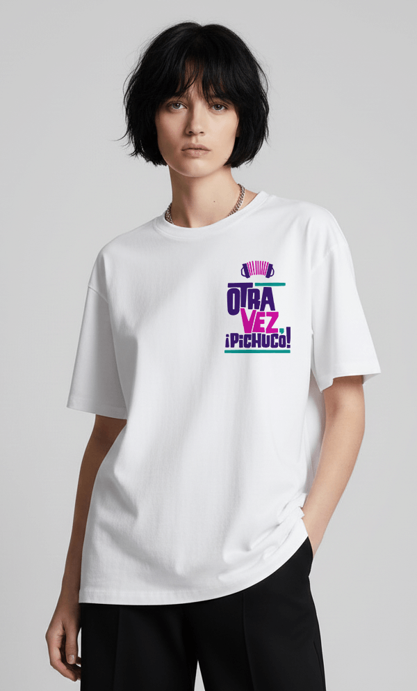 OTRA VEZ PICHUCO white tee WOMEN