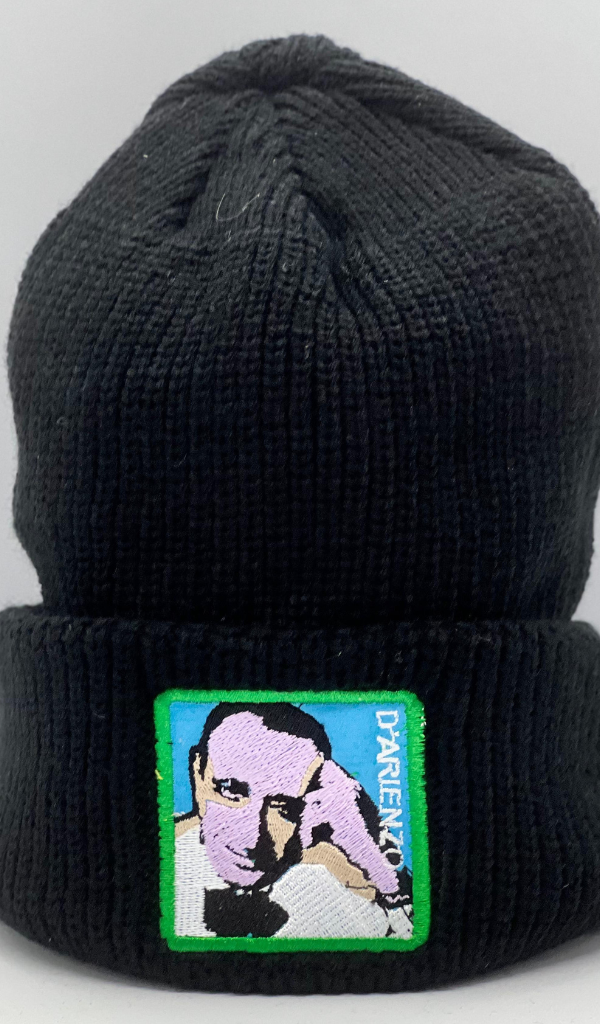 D'ARIENZO Black beanie