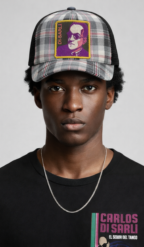 DI SARLI grey/pink trucker cap