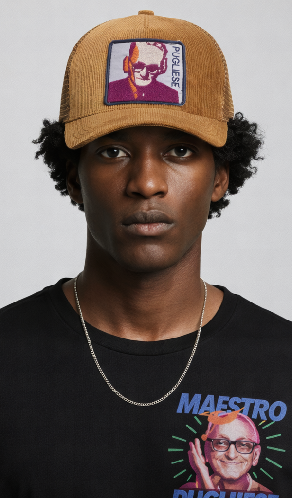 PUGLIESE Ochre corduroy Trucker Cap
